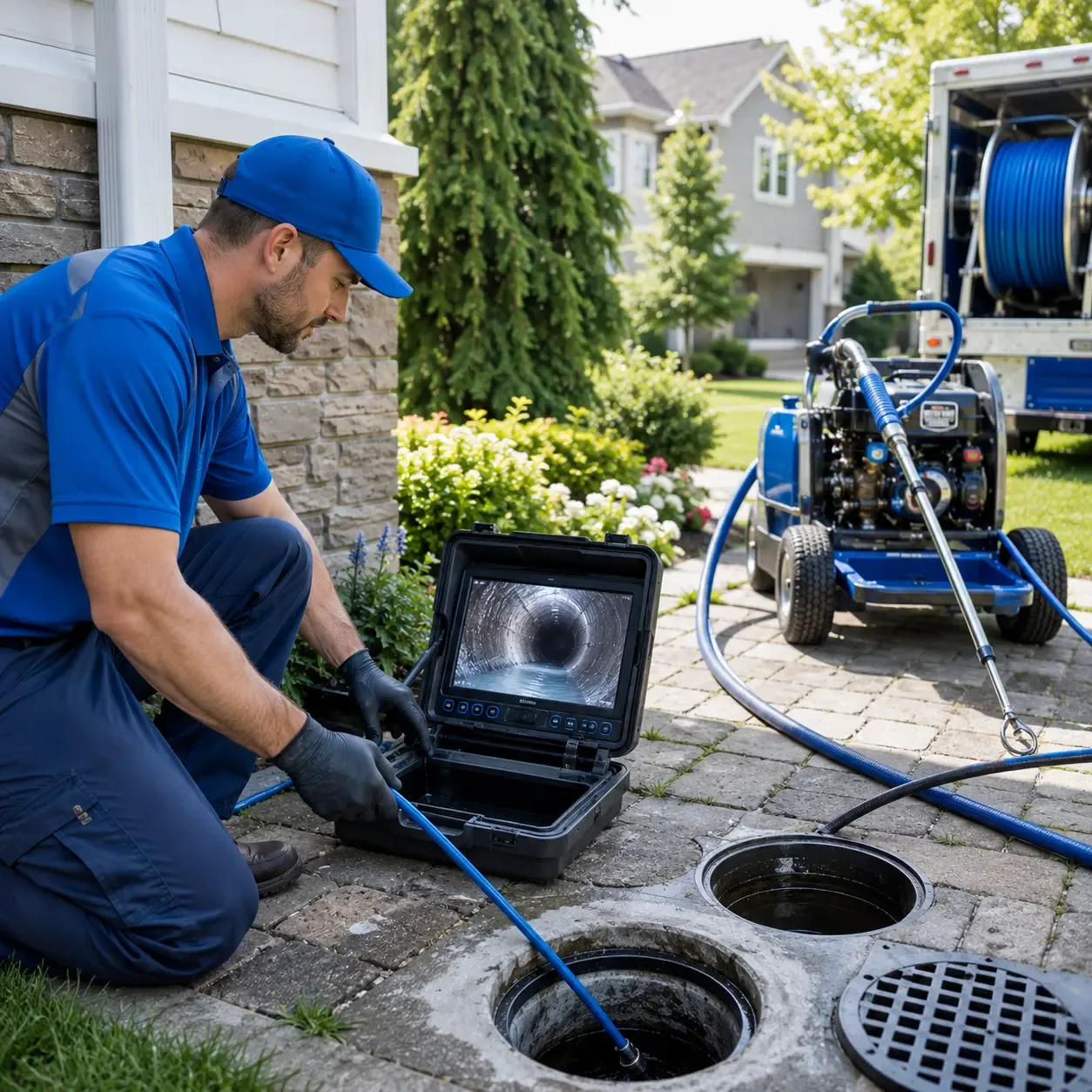 Outdoor drain cleaning professionals serving Kenyon, RI