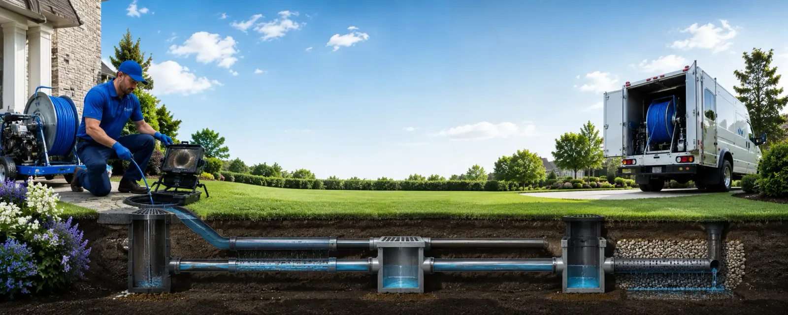 Outdoor drain cleaning information for Kenyon, RI